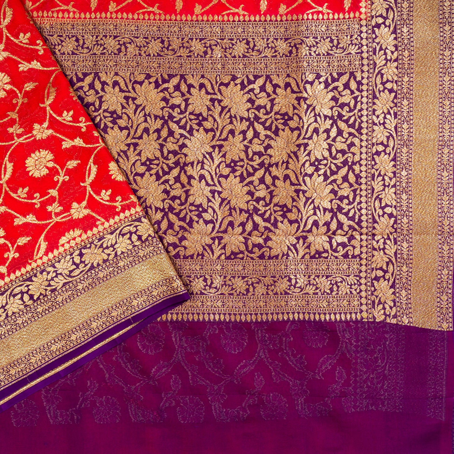 UP000039 - Banarasi Pure Silk Georgette Khaddi