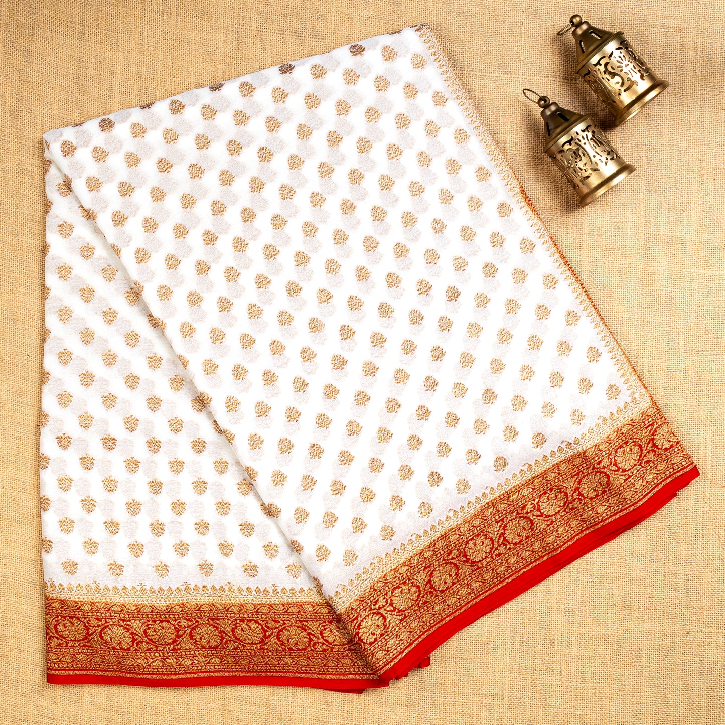 UP000026 - Banarasi Pure Silk Georgette Khaddi