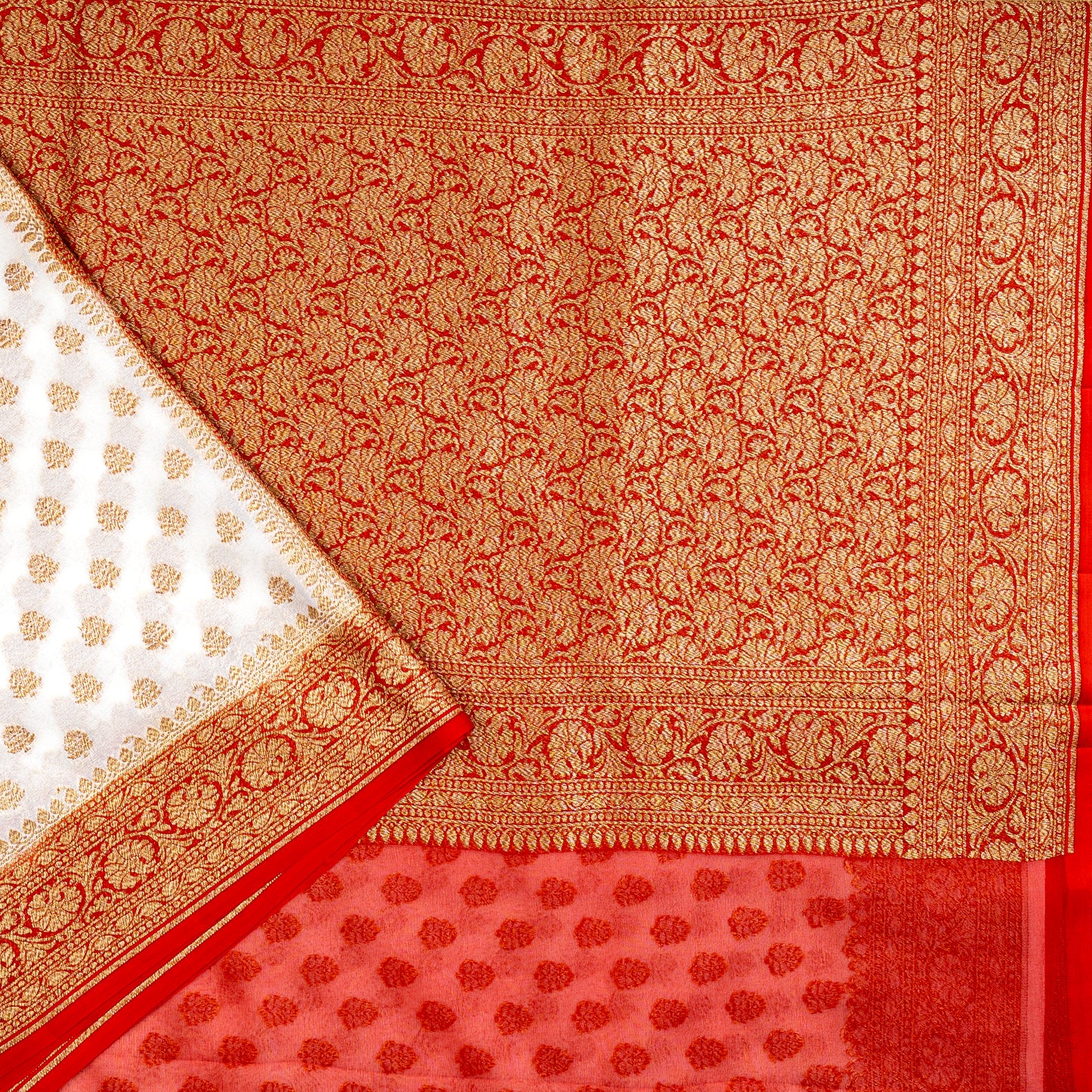 UP000026 - Banarasi Pure Silk Georgette Khaddi