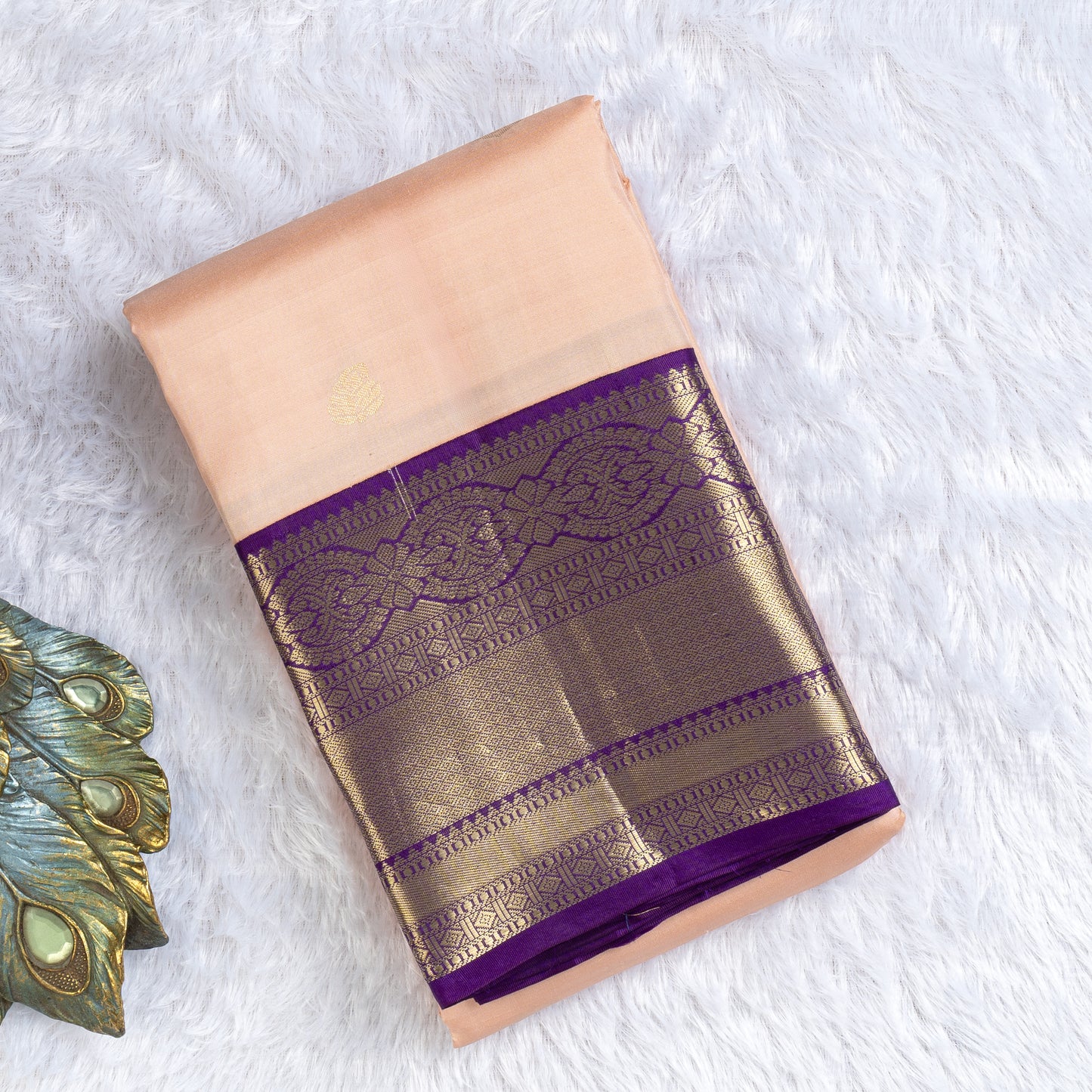 TN000021 - Pastel Pink Kanjivaram Pure Silk