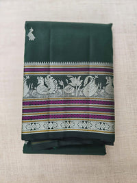 TN000023 - Bottle Green Kanjipuram Pure Silk