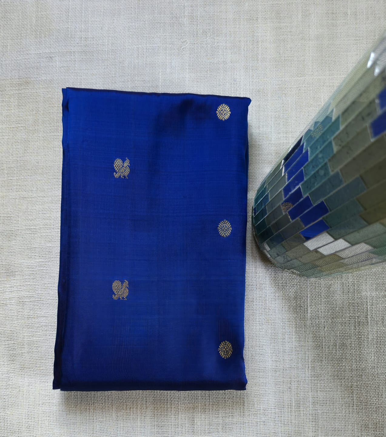 TN000033 - Regal Blue Kanjipuram Pure Silk