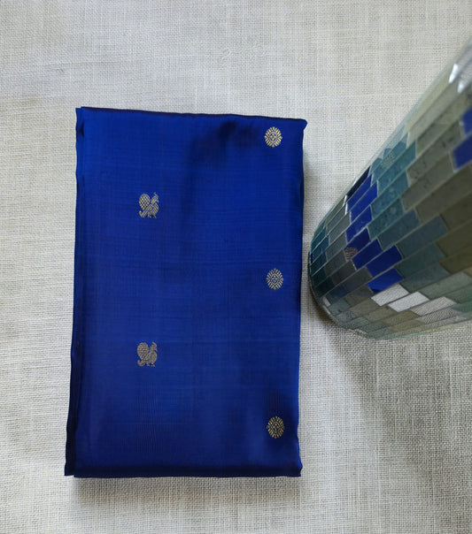 TN000033 - Regal Blue Kanjipuram Pure Silk