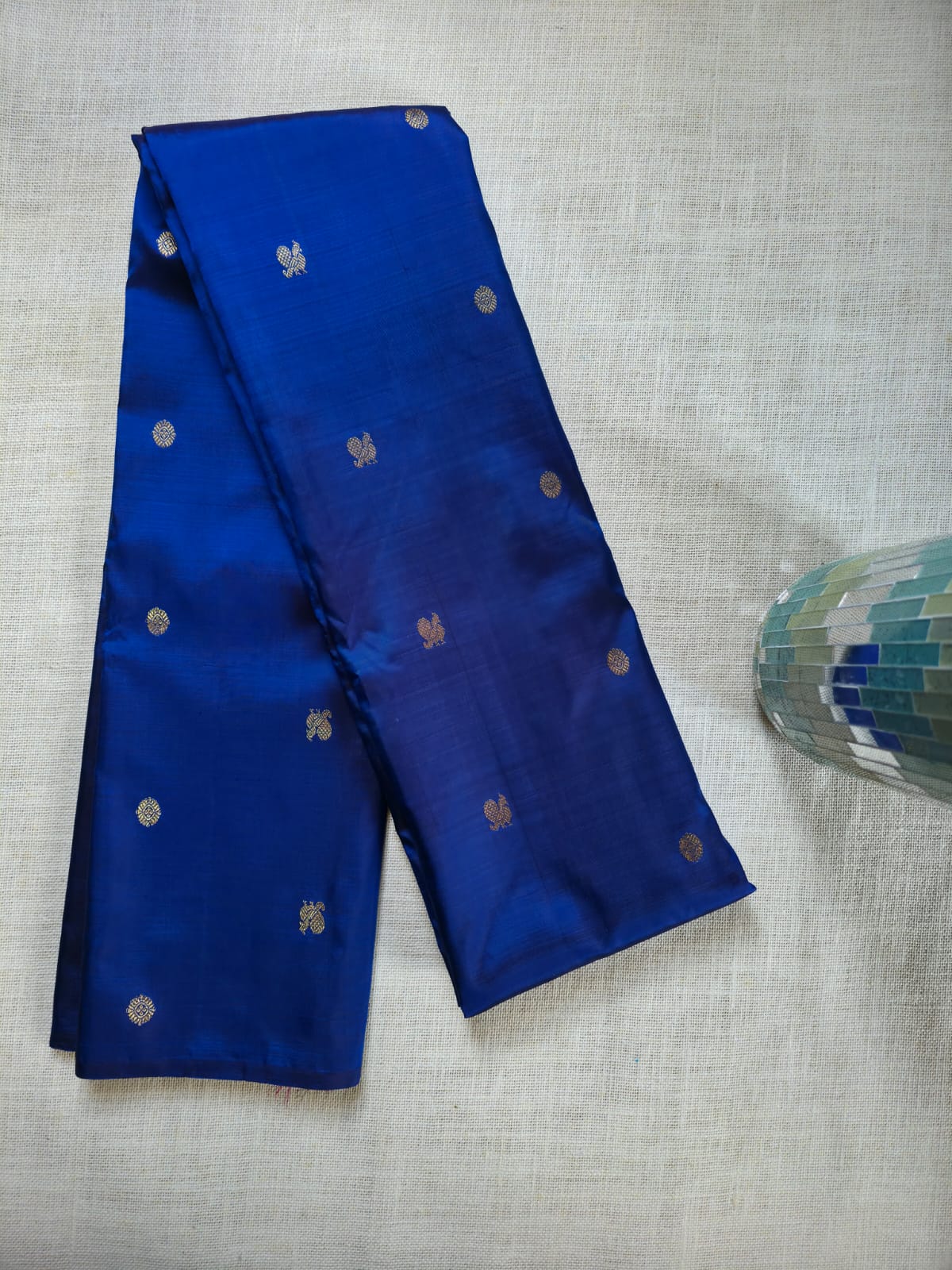TN000033 - Regal Blue Kanjipuram Pure Silk