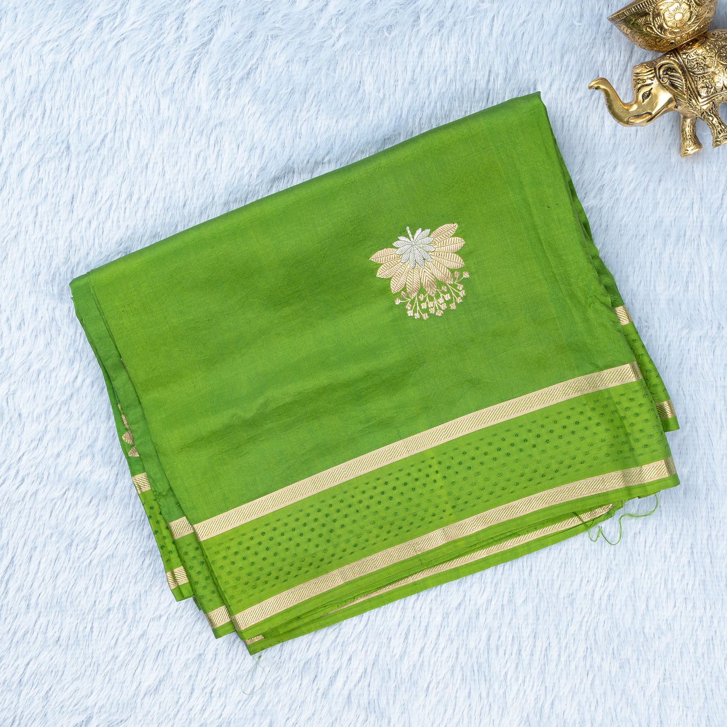 UP000040 - Banarasi Silk Georgette Khaddi Jaal