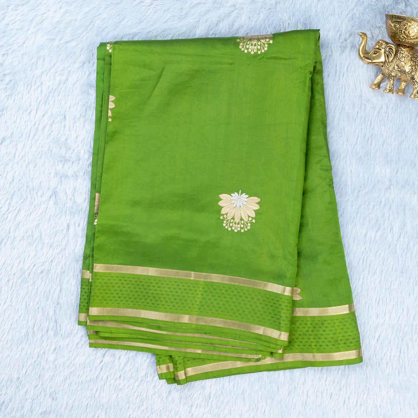 UP000040 - Banarasi Silk Georgette Khaddi Jaal