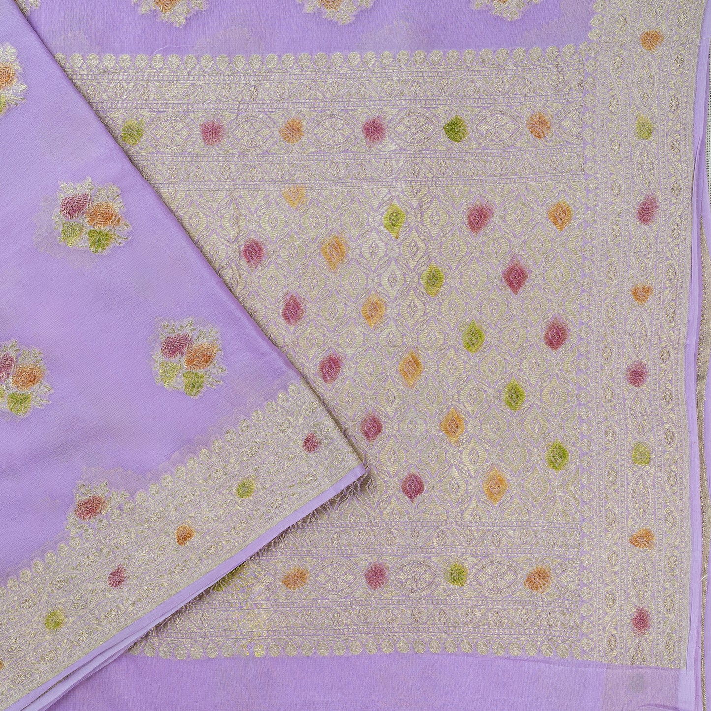 UP000057 - Banarasi Pure Silk Khaddi Georgette