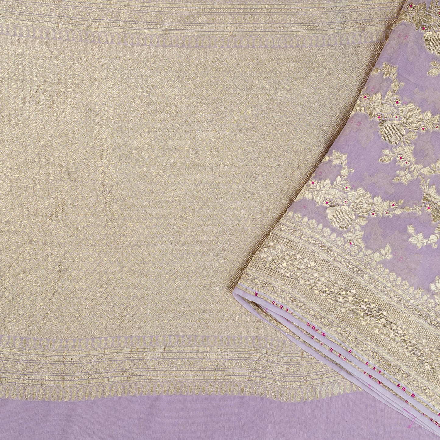UP000058 - Banarasi Pure Silk Khaddi Georgette
