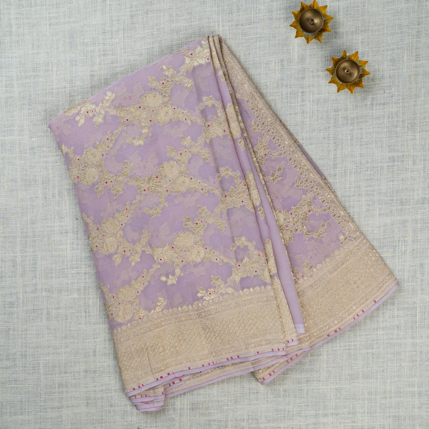 UP000058 - Banarasi Pure Silk Khaddi Georgette
