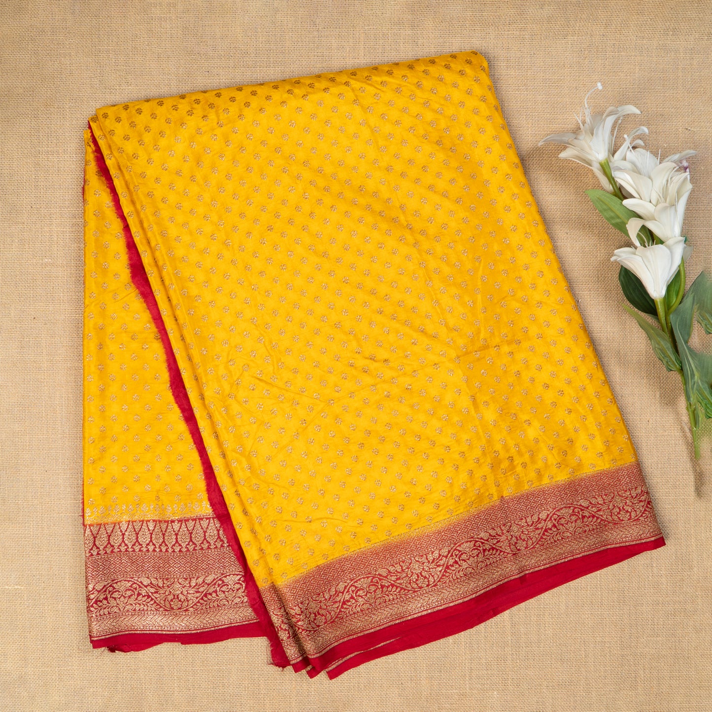 UP000078 - Banarasi Pure Katan / Khaddi Georgette Silk Saree
