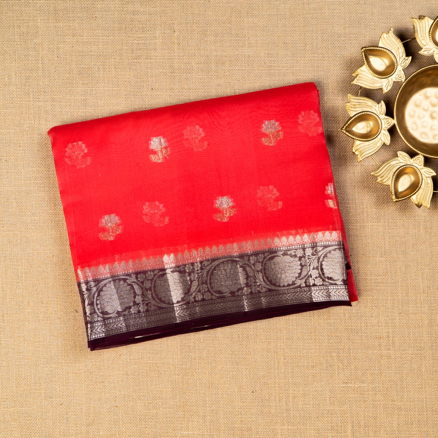 UP000076 - Banarasi Pure Silk Organza