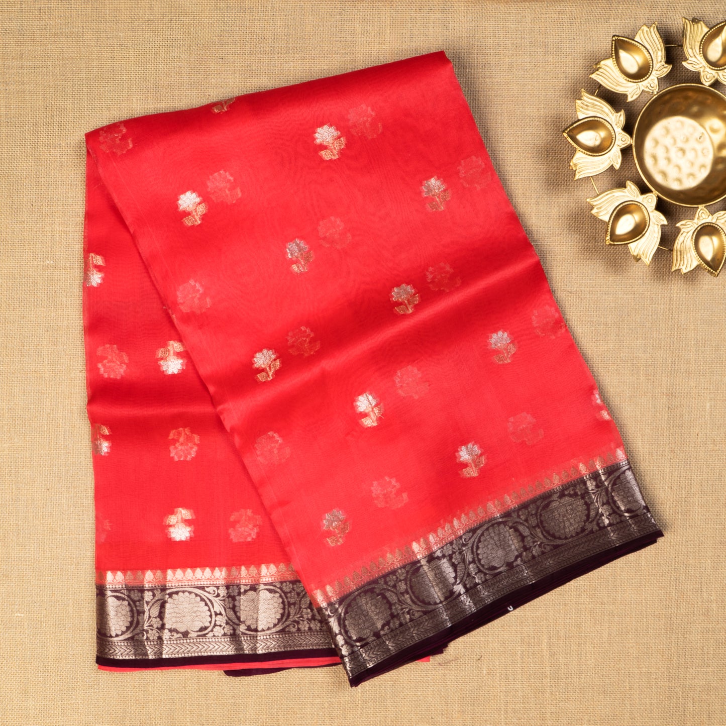 UP000076 - Banarasi Pure Silk Organza