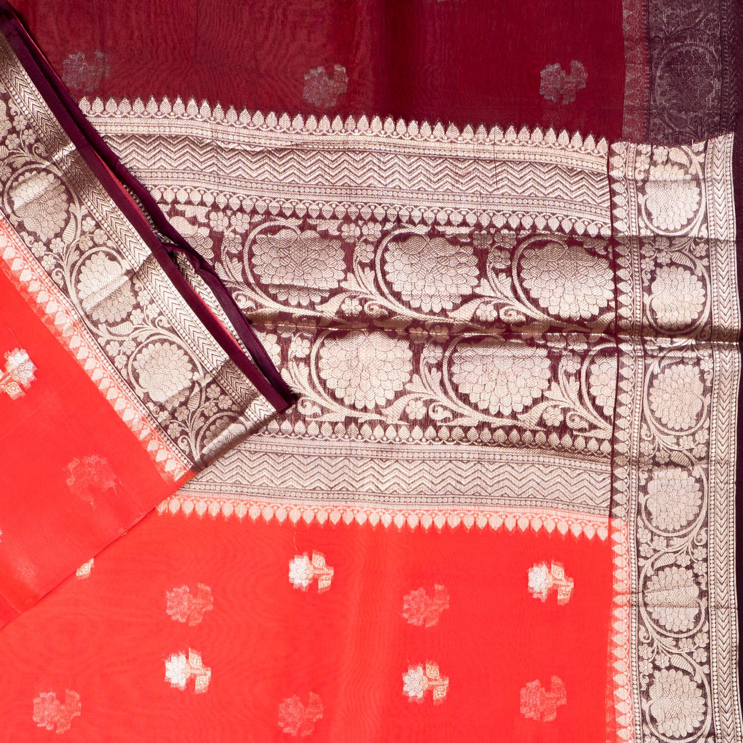 UP000076 - Banarasi Pure Silk Organza