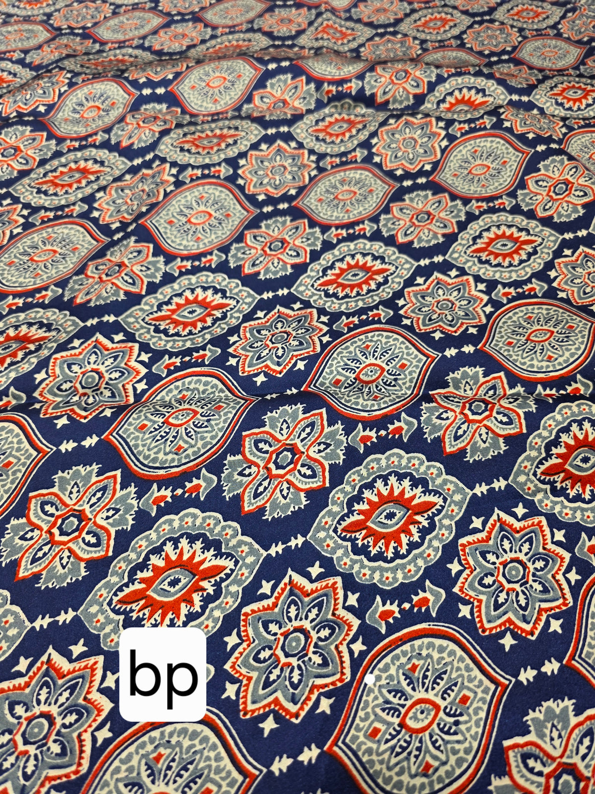 JD000466 Blue Modal Ajrakh without mirror