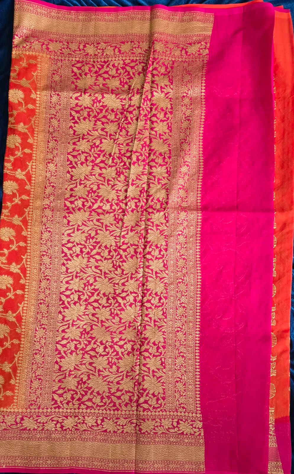 UP000038 - Banarasi Silk Georgette Khaddi