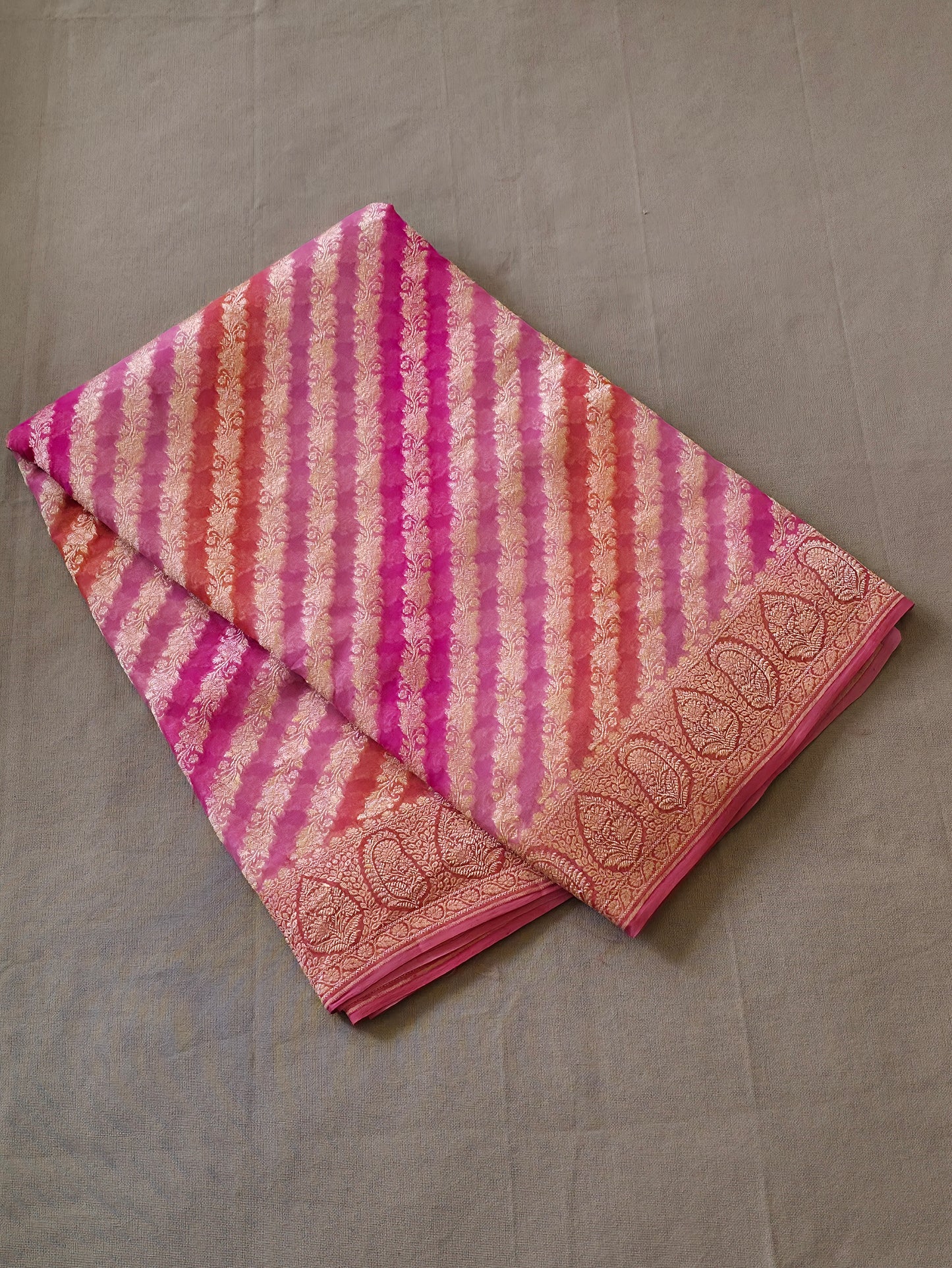 UP000056 - Banarasi Pure Khaddi Georgette Silk Saree