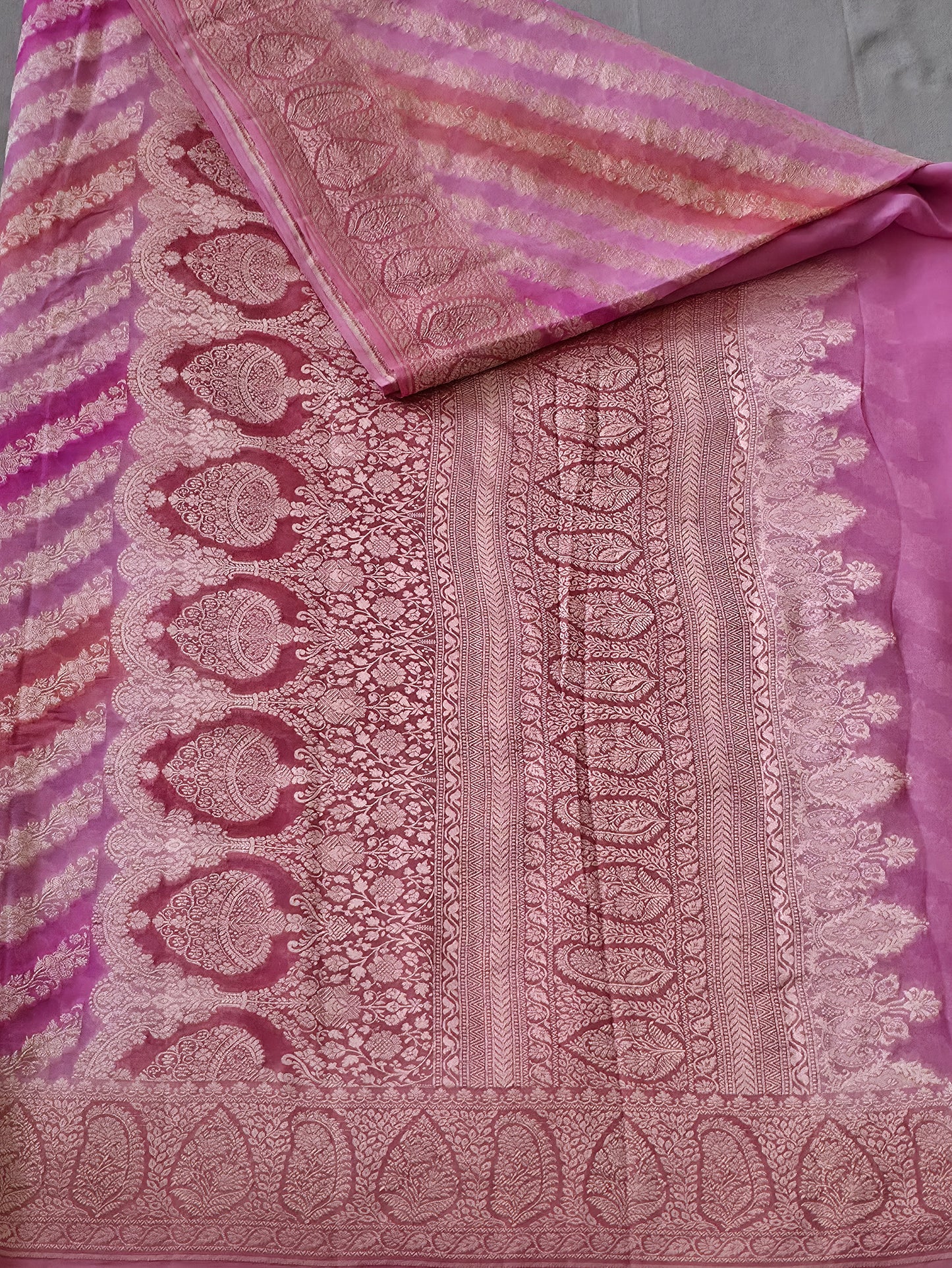 UP000056 - Banarasi Pure Khaddi Georgette Silk Saree