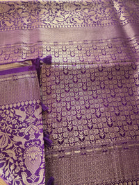 Purple Banarasi Shikargah weave