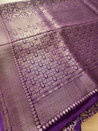 Purple Banarasi Shikarga weave