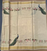 KL000111 Kerala saree Peacock design