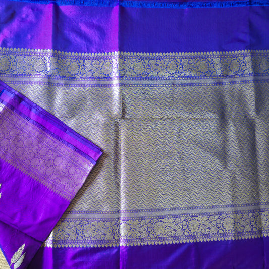 UP000192 - Pure Banarasi Katan Silk Kaduwa Weave
