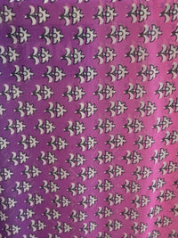 Georgette Saree with Real Mirror & Cutdana Work in Pink n Purple contrast