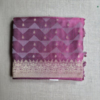 UP000154 Banaraso Semi Crepe Silk Gold Butti