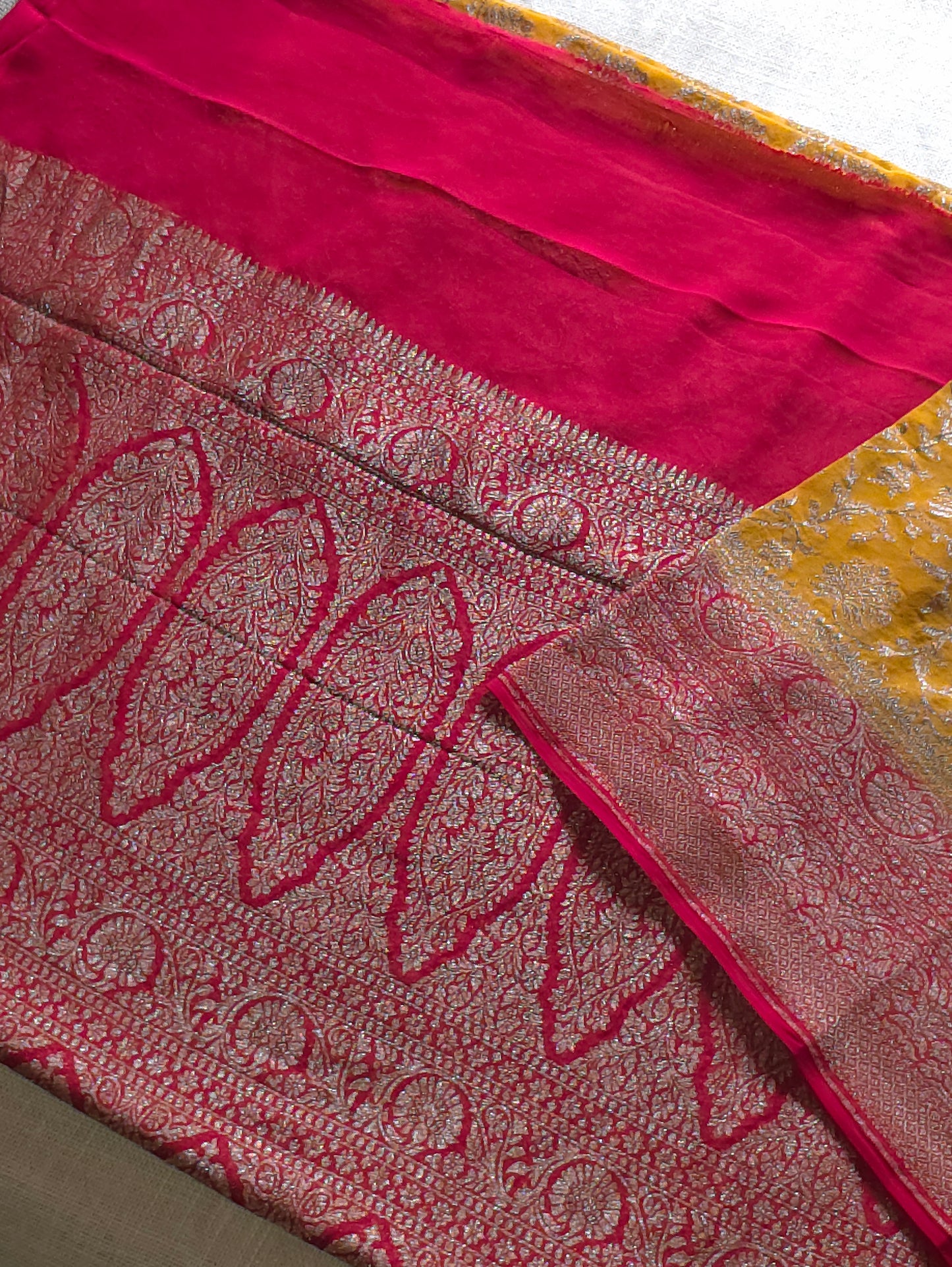 UP000054 - Banarasi Pure Silk Khaddi Georgette