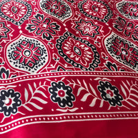 JD000129 Pure Modal Ajrakh classic Red n black vth mirror