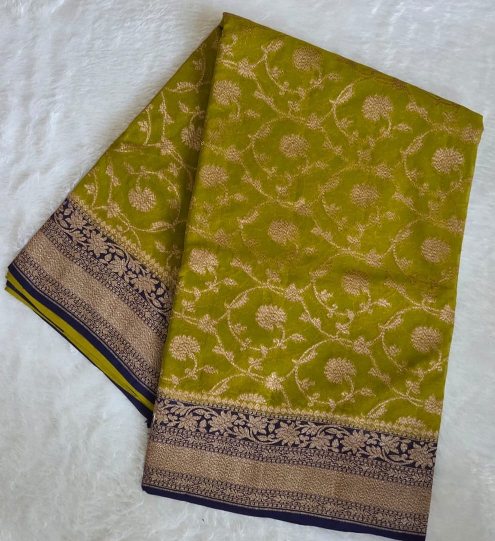 UP000037 - Banarasi Silk Georgette Khaddi
