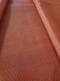 Red with Jaal weave