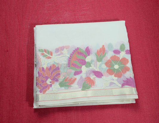 UP000145 Banarasi Semi Kora Silk