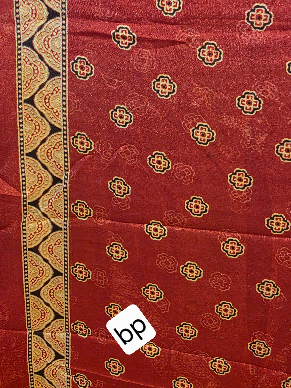 JD000576 Red Modal Ajrakh Plain