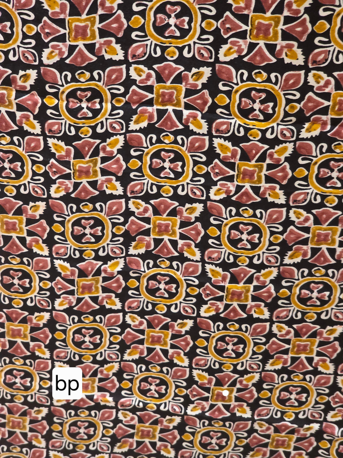 JD000578 Modal Ajrakh Mustard Yellow design