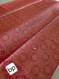 Red with floral motiffs