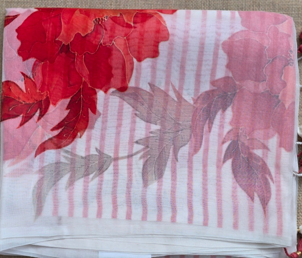 UP000090 Banarasi Pure Silk Organza Digital