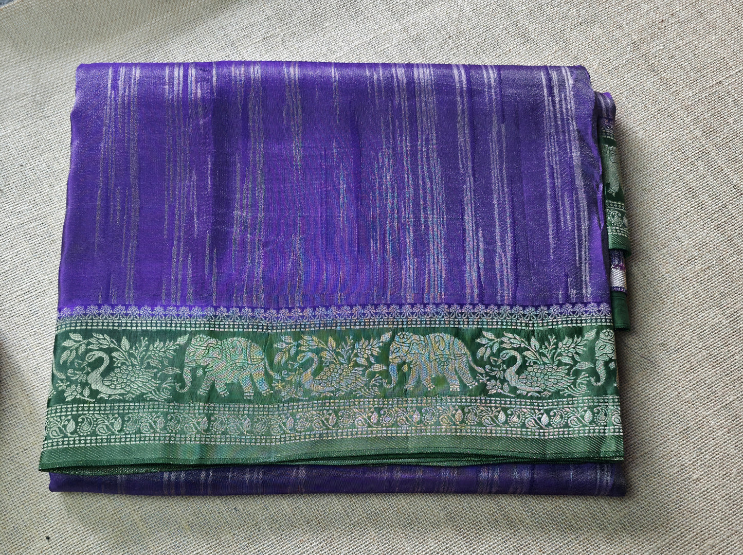 UP000129 - Banarasi Pure Silk Organza with Blended Satin