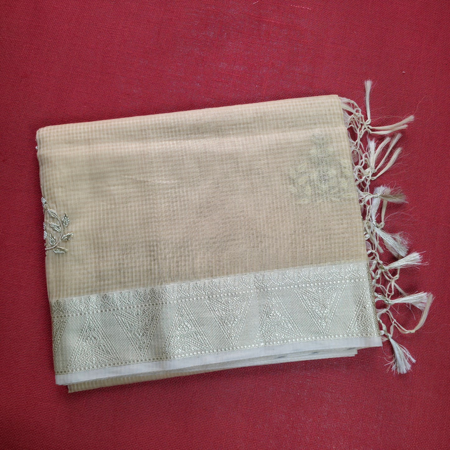 UP000142 Banarasi Semi Kora Silk