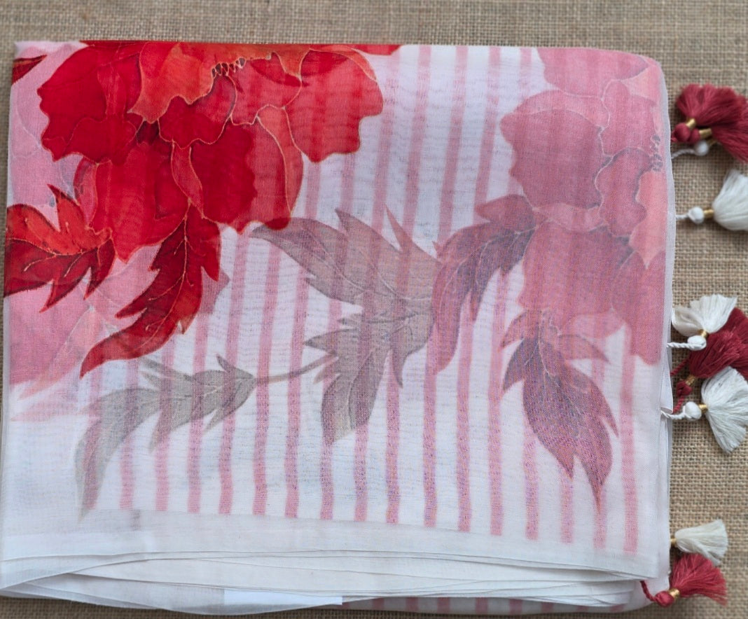 UP000090 Banarasi Pure Silk Organza Digital