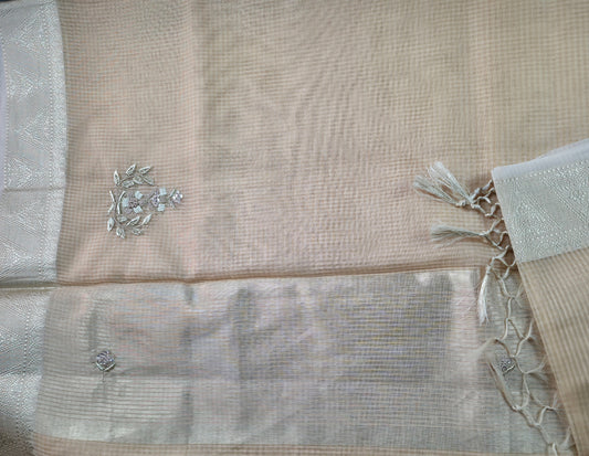 UP000142 Banarasi Semi Kora Silk
