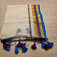WB00048 Mulcotton Blue Gold border