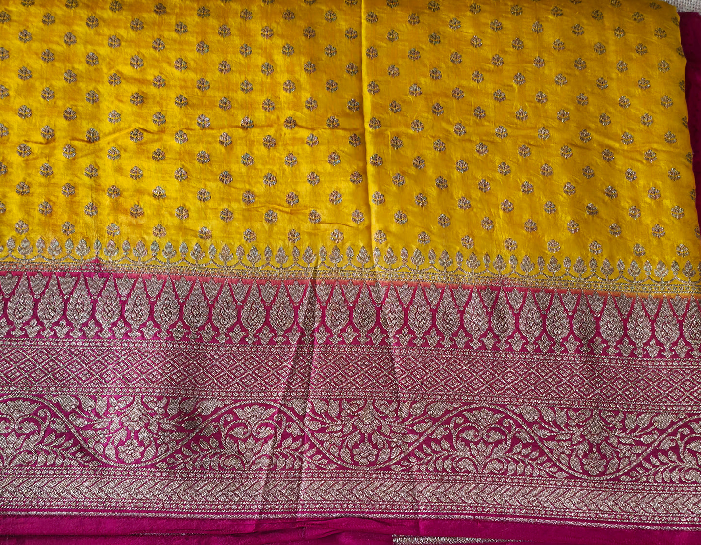 UP000078 - Banarasi Pure Katan / Khaddi Georgette Silk Saree