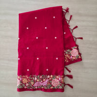 UP000230 Pure Tusser with Embroidery