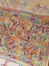 Ivory Kantha stitch