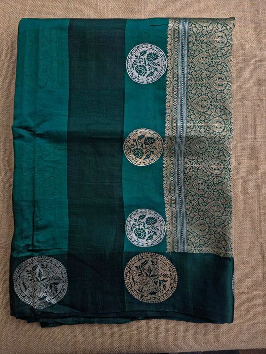 UP000002 - Pure Banarasi Silk (Raw Mango & Organza Silk)