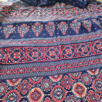 JD000130 Pure Modal Ajrakh with mirror Blue