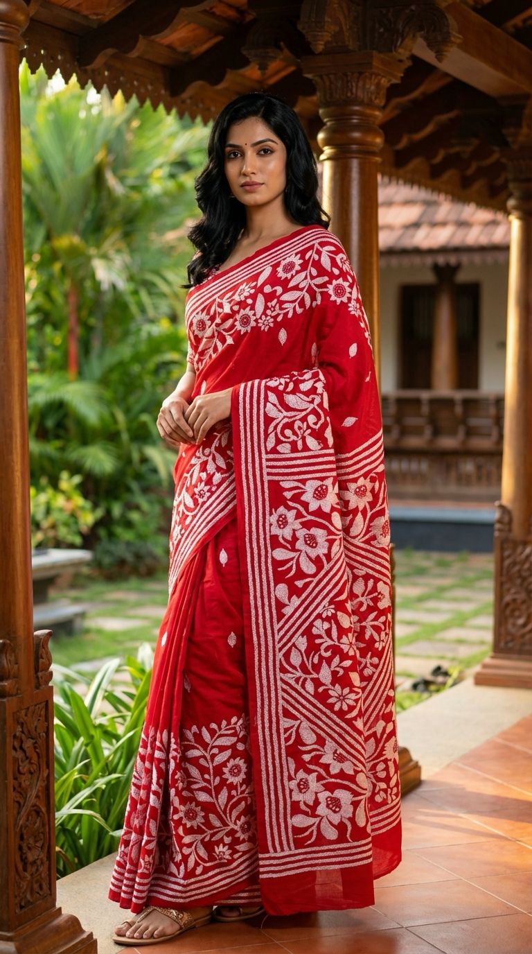 Kantha Stitch Sarees