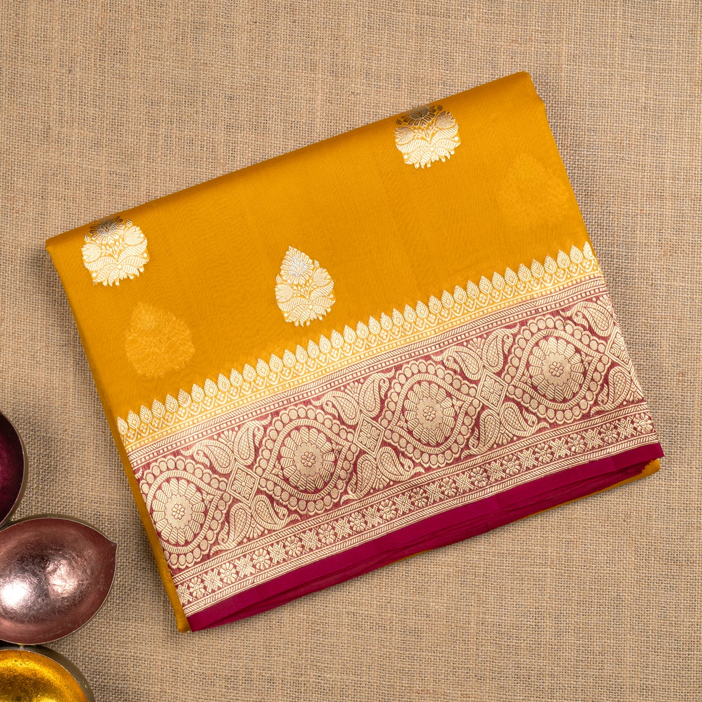 UP000034 - Banarasi Silk Organza Contrast