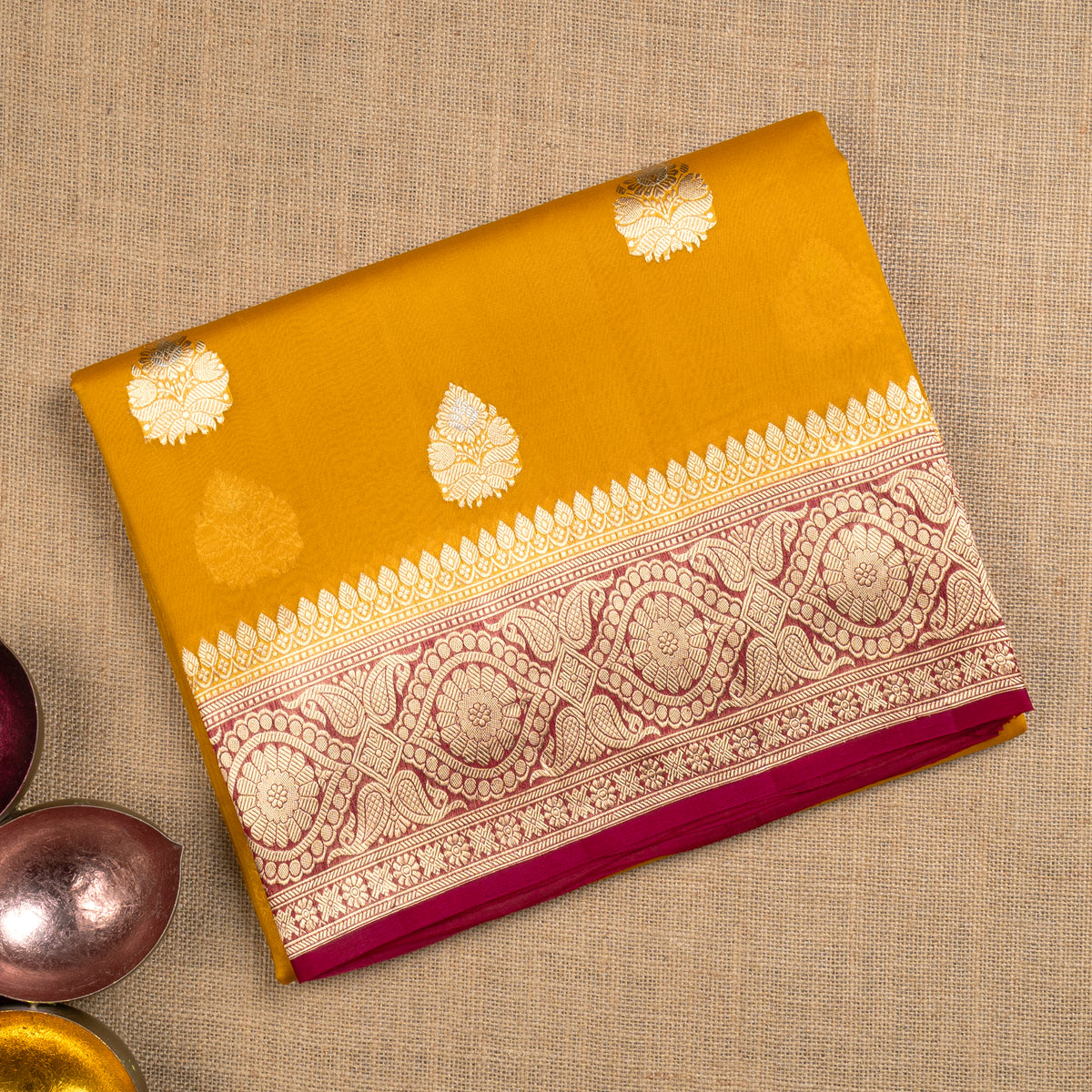 UP000034 - Banarasi Silk Organza Contrast