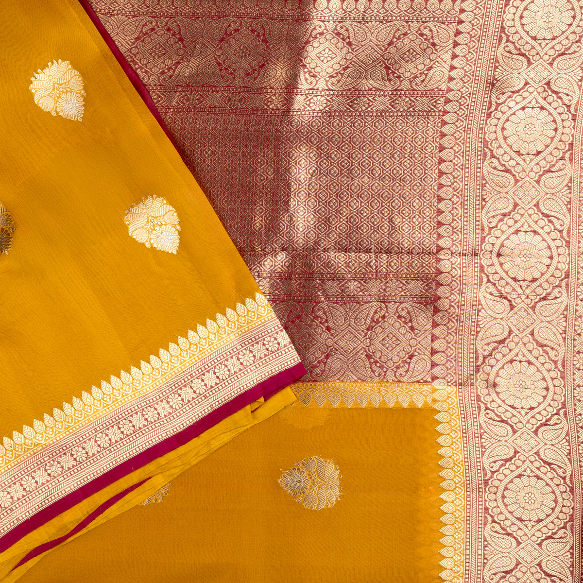 UP000034 - Banarasi Silk Organza Contrast
